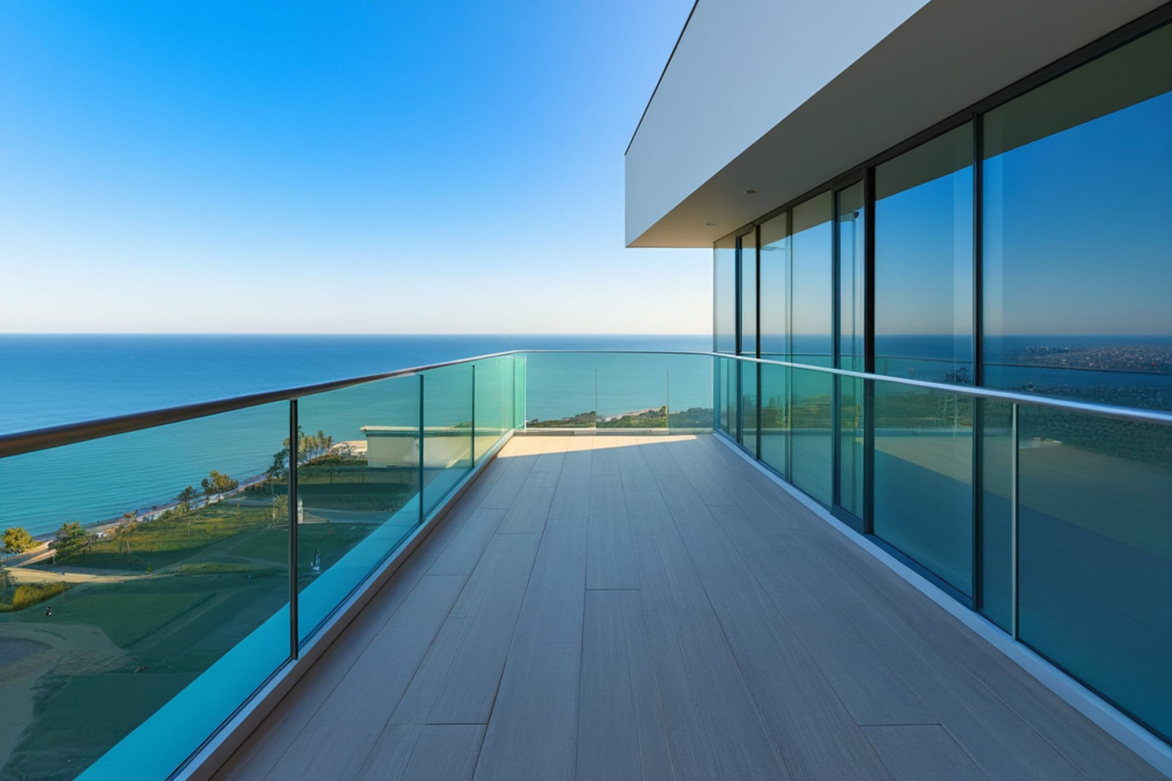 стъклени парапети